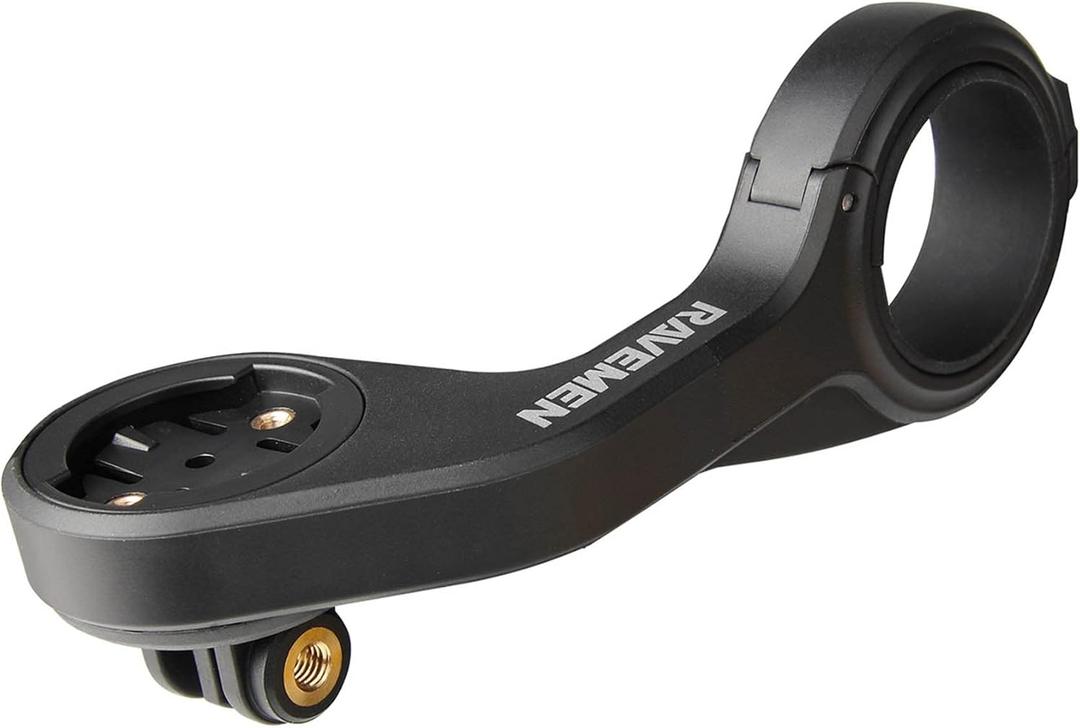 Ravemen AOM01 Out-Front Mount Compatible with Garmin Bike Computers and GoPro/ FR160/ FR300/ FR500 - Fit 31.8mm Handlebars