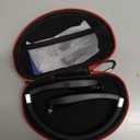 AMORNO Foldable Bluetooth Headphones Wireless Neckband Headset with Retractable Earbuds, Sports Sweatproof Noise Cancelling Stereo Earphones with Mic (Black)