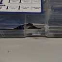 Wensilon(105 PCS) 3/16" Concrete Screw Anchor Kit Blue/Black/White Flat Head for Anchoring to Masonry, Block or Brick Stucco