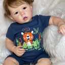 20 Inch Lifelike Reborn Baby Dolls Boy Full Body Silicone Newborn Reborn Baby Toy Set for Kids