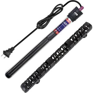 100W/300W/500W Aquarium Heater Submersible 10-90 Gallon 300 Watt Fish Tank Heater with Durable Quartz Glass Protective Sleeve Auto Thermostat for Fresh Water and Salt Water