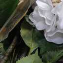 White Faux Hydrangea Tree 2pcs: 40 inch Hydrangea Artificial Flowers
