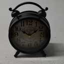 Deco 79 Metal Clock with Bell Style Top, 6" x 3" x 9", Brown