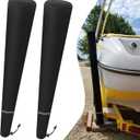 48 Inch Boat Trailer Guide Pole Cover- Neoprene Boat Trailer Guide Protective Cover- Heavy Duty Marine Trailer Guide Poles Cover for Jet Ski Boat Sailboat Trailer (Set of Two) (black)