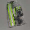 2 Pieces Firefighter Glove Strap with Reflective Trim Firefighting Glove Safety Strap Turnout with Swivel Snap Hook Clip