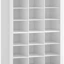 VASAGLE Shoe Storage Cabinet, 10 Tier Shoe Rack Organizer, Holds Up to 30 Pairs of Shoes, for Entryway Bedroom, 12.6 x 24.8 x 73.6 Inches, White ULBS273T14