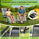 Suteck Zero Gravity Chair, Reclining Camping Lounge Chair w/Removable Cushion, Upgraded Lock and Cup Holder, Reclining Patio Chairs Folding Recliner for Indoor and Outdoor, 26" x 30" x 45"
