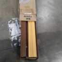 DEZ FURNISHINGS Cordless 2" Signature Faux Wood Blind, 70" W x 48" H, Dark Brown