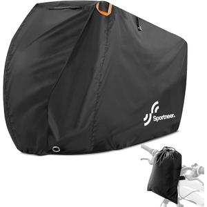 Sportneer Bike Cover: Waterproof Outdoor Bicycle Covers with Lock Hole & Storage Bag - Rain Sun UV Dust Wind Proof Bike Covers for Mountain Road Electric Bike