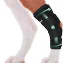 Dog Leg Brace for Rear Hock Joint, Compression Wrap Strong Support Back Leg for Canine Torn Acl & Ccl, Hind Ankle Injury and Sprain Heals, Keeps Warm and Stability for Arthritis (M)