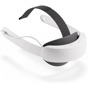 Meta Quest Elite Strap with Battery — Works with Meta Quest 3/3S — Up to 2 Extra Hours Playtime — Premium Comfort and Weight Distribution — Adjustable, Ergonomic Fit