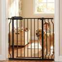 Walk Through Baby Gate 29-38.5 Inch Wide Openings Large Baby Gate for Stairs Tension Pet Dog Gates Indoor for Doorways No Drilling Pressure Mounted Pet Gates for Kids