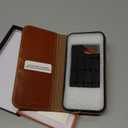 SHIELDON Case for iPhone 15 Pro Max 6.7", Genuine Leather Wallet Flip Magnetic Cover RFID Blocking Credit Card Holder Kickstand TPU Shockproof Case Compatible with iPhone 15 Pro Max 5G - Retro Brown