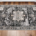 RUUGME Washable 2x3 Area Rugs - Large Boho Rugs for Living Room Stain Resistant Carpet Vintage Tribal Rugs for Bedroom Kitchen Bathroom with Non Slip Backing Home Decor Floor Decoration Mat 2x3 Brick