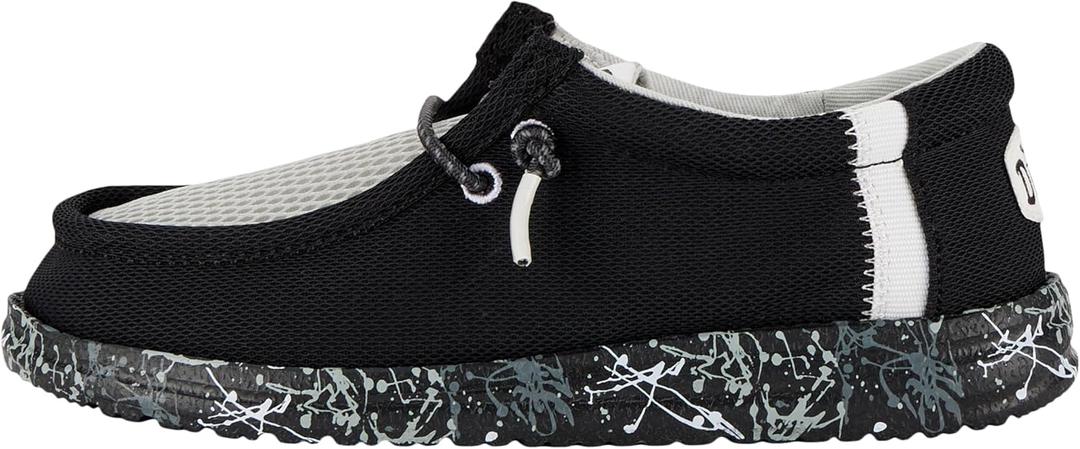 Hey Dude Boy's Wally Summer Mesh (Little Kid/Big Kid) (J4, Black)