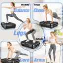 Bigzzia Vibration Plate Exercise Machine for Weight Loss 250-Speed Platform with Remote & Resistance Bands, 450 lbs Capacity Quiet Full Body Workout for Lymphatic Drainage at Home (Black)