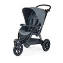 Chicco Activ3 Jogging Stroller, All-Terrain Stroller, Compatible with Chicco Infant Car Seats (not Included), Baby Travel Gear, Eclipse/Grey