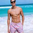 SURF CUZ Mens Swim Trunks with Compression Liner Quick Dry Swim Shorts Swimming Trunks 2 in 1 Bathing Suit Zipper Pockets