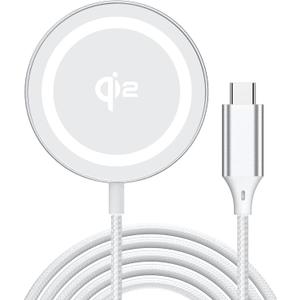 Yootech for Mag-Safe Charger, Qi2 Certified Super Fast Wireless Charging Pad, Real 15W Magnetic Charging Compatible with iPhone 17/17 Pro/17 Pro Max/Air/16/15/14/13/12 Series(No Adapter)(Silver)