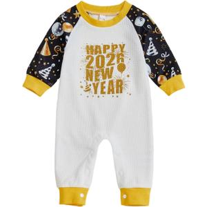 BemeyourBBs Newborn Baby Boy Fall Winter Clothes Infant Romper Jumpsuit