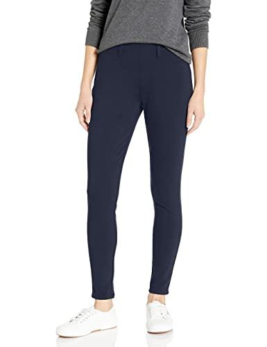 Amazon Essentials Women's Pull-On Mid Rise Stretchy Knit Jegging , Navy, Medium