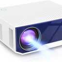 ZDK Native 1080P 18000 Lumen 4K Supported Projector with wifi and bluetooth, Bedroom Outdoor Indoor Projector Compatible with Smartphone, HDMI, USB, AV, Fire Stick, PS5 for Home, Bedroom, Outdoor Use