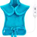 Tefici Heating Pad for Back Pain,Birthday Gifts for Mom Dad Women Men,FSA Eligible HSA Approved,24'' x33''Fast Heating,Electric Heat Pad, 2H Auto-Off,Neck and Shoulder Heat Pad,ETL Certified,Blue