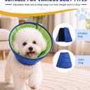 Dog Recovery Collar for Dogs After Surgery Soft Breathable Dog Cone Collar, Lightweight Elizabethan Collar Alternative for Wound Healing, Anti Licking, Comfortable Sleep & Daily Eating, S (Blue)