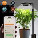 Smart Grow Lights for Indoor Plants, Plant Light with Auto-Timer, Full Spectrum LED Grow Light, Adjustable Height & Stepless Dimming,Plant Assistant Suitable for Most Plants (Black(Desktop2))