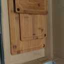 Hiware 4 Pieces Extra Large Wooden Cutting Boards Set- Bamboo Cutting Boards for Kitchen Meal Prep & Serving, Cutting Board with Deep Juice Groove & Built-in Handles, Charcuterie & Chopping Board (Brown)