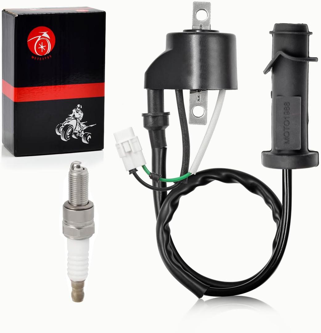 0824-036 0824-049 Ignition Coil Pack & SPARK PLUG + CAP For Arctic Cat 650 4x4 H1 2006-2011