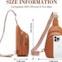 Viverte Crossbody Bags for Women Initial Sling Bag Cross Body Fanny Packs Personalized Gifts for Mom Women Wife (Brown-Z)