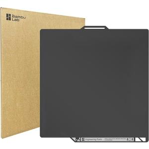 Original Bamboo Engineering Plate for Bambu Lab X2D/P2S/P1S/P1P/X1C/A1, High-Temperature Build Plate for All Filaments, Smooth Surface, Durable Coating, Strong Adhesion with Glue, 3D Printer Platform