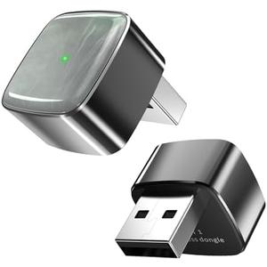 RTGRNKY Mini Wireless Carplay Adapter for iPhone &Android Auto with Extension Cable Type C Caplay Wireless Adapter,Plug & Play Easy and Stable Connection Carplay for Apple & Android Auto