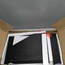 File Organizer Desktop, Wood Desk Organizer with 3 Adjustable Shelves, Mail Paper Sorter for Office, Home, File Holders for Envelopes, Mail Supplies or Magazines, Black (15.83"L x 9.25"W x 11.1"H)