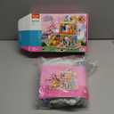 Cat House Building Set, Animal Playground Crossing Toy with 8 Cats and a Doll Minifigures Compatible with Lego Friends Pet Sets, Easter Gift Idea for Girls Kids Aged 6-12