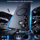 Temdan Magnetic for Samsung Galaxy S25 Case, [Innovate Stand][Military Grade Drop Protection][Non Slip][Translucent Matte] Shockproof Phone Case for Galaxy S25 6.2" 2025 -Black | Magnetic, Innovate Stand, Non Slip, Translucent Matte, Shockproof