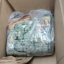 RELEANY Area Rugs 7'x9' Washable Non-Slip, Floral Vintage Distress Print Pattern Medallion Carpet for Living Room Bedroom Dining Room, Brick Red Rust Neutral Brown Burnt Orange Green