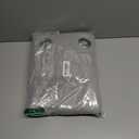 Hiasan Blackout Curtains for Bedroom, 52 x 54 Inches Long - Thermal Insulated & Light Blocking Window Curtains for Living Room, 2 Drape Panels Sewn with Tiebacks, Silver Grey