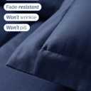 Duvet Cover Twin/Twin XL Size Set - Extra Soft Twin/Twin XL Duvet Cover 68" x 90" with 1 Pillow Sham - Hotel Luxury, Easy Care, Fade Free with Zipper Closures & Ties - Comfy & Breathable (Navy Blue)