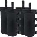 Joramoy Heavy Duty Weight Bags(150LBS) for Pop up Tent, Set of 4, Black(Without Sand)