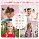 2 x 30 Pcs Baby Hair Ties, Kids Cute Bow Toddler Hair Ties for Little Girls No Damage, Toddler Bows for Girls Hair Accessories Products Elastics, Girl Scrunchies Bows Headband Flower Rubber Bands