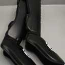 FIGHTR Shin Guards - with a and Ideal Padding | Thick shin Protection for Kicks in Kickboxing, MMA, Muay Thai and Other Martial Arts (Medium)