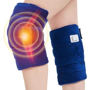 JOBYNA Knee Heating Pad for Arthritic, 2PCS Super Soft Electric Heat Pad for Leg, 20s Fast Heating Knees Warmers with 10-90min Auto-Off Timer, 86-158 Heat Level (No Battery, No Vibration)