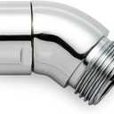 OFFO Shower Head Elbow Adapter, All Metal Handheld Shower Head Elbow Adapter Shower Arm Angle Adapter 135 Degrees, Chrome