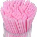 YAOSHENG [500 Count] 5.12 Inch Cocktail Stirrers Pink Straws Coffee Plastic Sip Stir Swizzle Sticks for Coffee,Cocktail,Party,Bar,Kitchen,Cafe