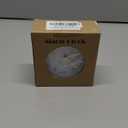 Analog Alarm Clock, 4 inch Super Silent Non Ticking Small Clock with Night Light, Battery Operated, Simple Design, easy setting for Office, Bedroom, Bedside, Desk, teens, elders, kids, adult, White