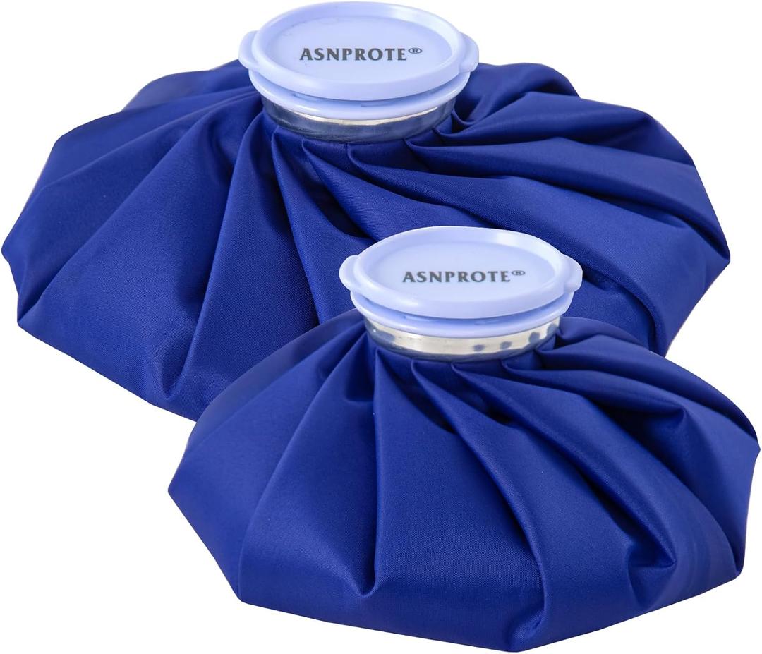 Reusable Ice Pack Ice Bags for Injuries Hot Water Bottle Hot Water Bag Refillable Ice Packs Reusable for Injuries, Pain Relief, Hot Cold Compress, Knee, Wrist, Foot, Face, Tendinities, 2Packs