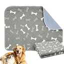 Puppy Pee Pads with Pheromones,Forever Pad,Washable Pee Pads for Dogs,Reusable Dog Pee Pads,Waterproof Leakproof Training Pad, Non-Slip Base for Household Use(Gray A,L)