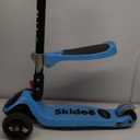 Hurtle 3-Wheeled Scooter for Kids - Wheel LED Lights, Adjustable Lean-to-Steer Handlebar, and Foldable Seat - Sit or Stand Ride with Brake for Boys and Girls Ages 1-14 Years Old (Blue)
